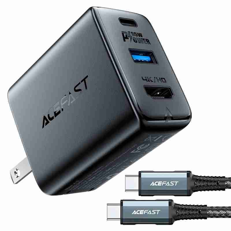 Deximpo- Acefast Smart Wall Charger-Hub A19 GaN PD65W US