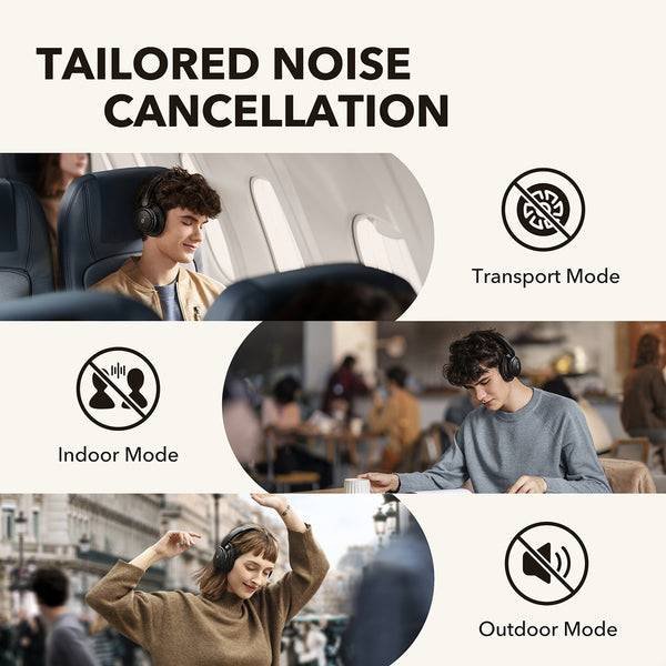 Soundcore by Anker Life Q30 Hybrid Active Noise Cancelling Headphones with Multiple Modes, Hi-Res Sound, Custom EQ via App, 40H Playtime Soundcore by Anker Life Q30 Hybrid Active Noise Cancelling Headphones with Multiple Modes, Hi-Res Sound, Custom EQ via App, 40H Playtime