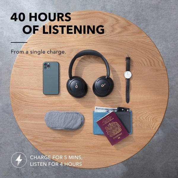 Soundcore by Anker Life Q30 Hybrid Active Noise Cancelling Headphones with Multiple Modes, Hi-Res Sound, Custom EQ via App, 40H Playtime Soundcore by Anker Life Q30 Hybrid Active Noise Cancelling Headphones with Multiple Modes, Hi-Res Sound, Custom EQ via App, 40H Playtime