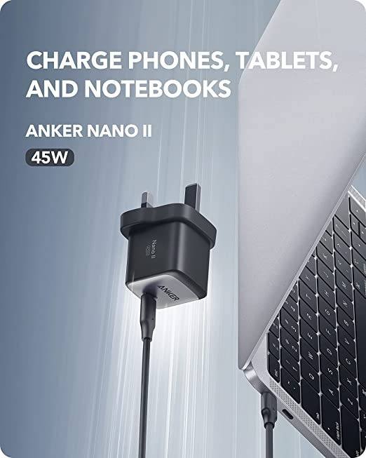 Deximpo-ANker Bangladesh-Anker Nano II 45W UK Plug - Black Deximpo-ANker Bangladesh-Anker Nano II 45W UK Plug - Black