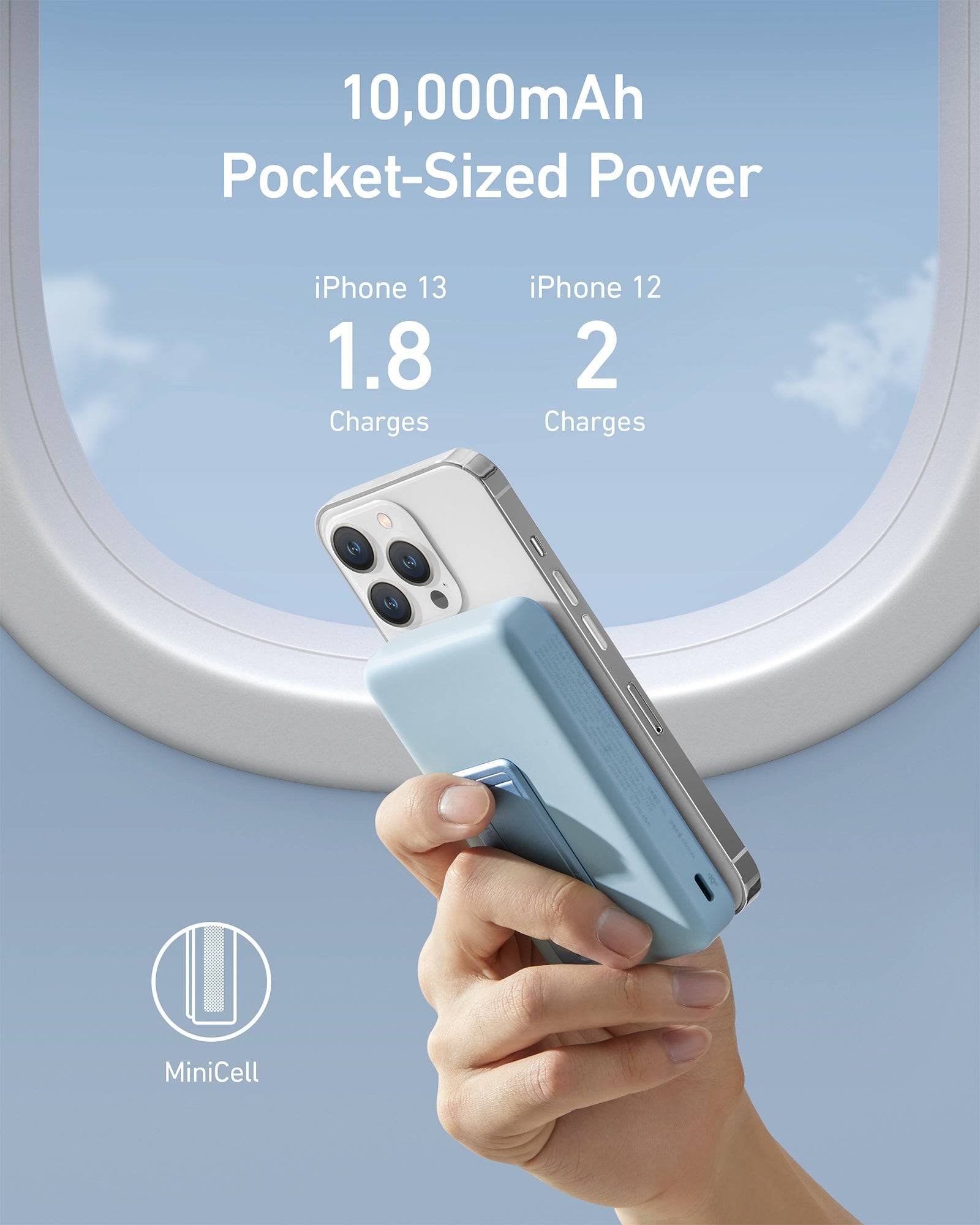 Deximpo-Anker Anker 633 Magnetic Battery (MagGo)- White Deximpo-Anker Anker 633 Magnetic Battery (MagGo)- White