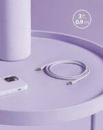 Anker Bangladesh PowerLine III Flow USB-C to Lightning - Purple MFI Certified Cable