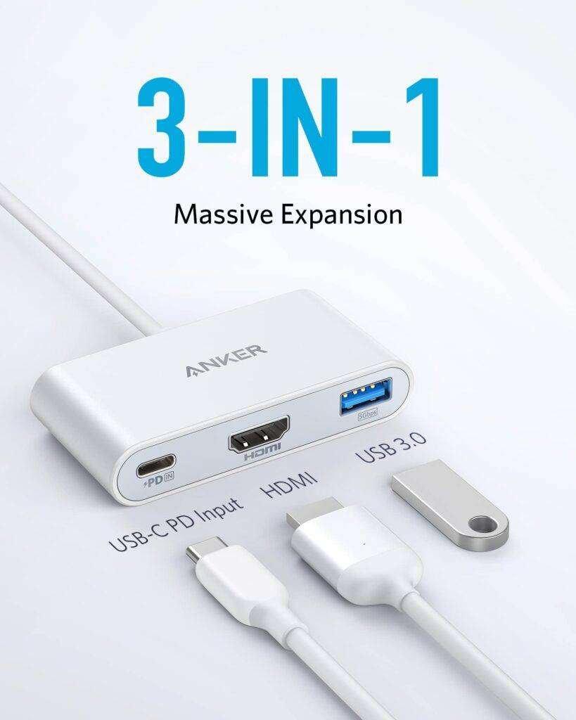 Anker PowerExpand 3 in 1 USB C PD Hub 4deximpo_Acefast_bangladesh_anker_bangladesh